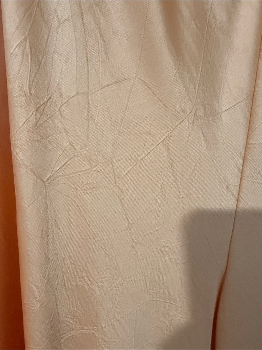 Vince Cream Floral Silk Top with Peach Satin Pants - Picture 8 of 11
